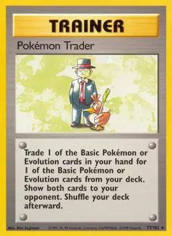 Pokemon Trader - 77/102 - Pokemon Base Set Unlimited Rare Card WOTC MP - Image 1