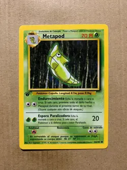 1st Edition SPANISH Metapod 54/102 Base Set - Common Pokemon Card - NM/Mint - Image 1