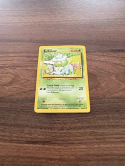 Bulbasaur - 44/102 - Pokemon Base Set Unlimited Card WOTC LP - Image 2