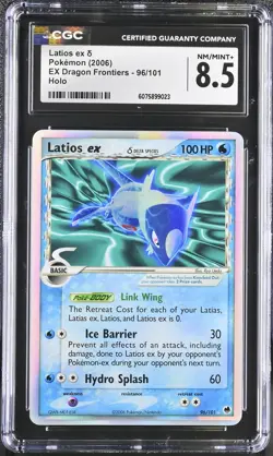 CGC 8.5 Latios ex δ 2006 EX Dragon Frontiers 96/101 Holo Pokemon Card - Image 1