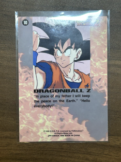 1996 Dragon Ball Z Card #10 Gohan & Dragonos Artbox Prism Foil TCG JPP/AMADA - Image 2