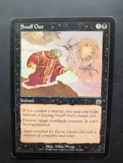 Snuff Out Mercadian Masques Regular MTG TCG Magic the Gathering Card - Image 1