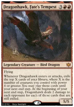 MTG Dragonhawk, Fate's Tempest M Bloomburrow 132 - Image 1