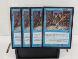 x4 - Nemesis - MTG - Playset - Accumulated Knowledge - Magic - Image 1