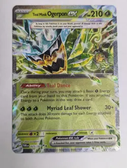 Teal Mask Ogerpon ex - 025/167 - Twilight Masquerade - Pokemon TCG - NM - Image 1