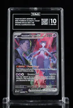Pokemon TCG Team Rockets Mewtwo EX 231/182 TAG 10 Gem Mint - Image 1