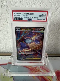 2025 POKEMON MEG EN-MEGA EVOLUTION #181 MEGA LATIAS EX PSA 10 - Image 1