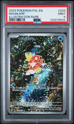 2023 POKEMON PAL EN-PALDEA EVOLVED ILLUSTRATION RARE #203 MAGIKARP PSA 9 - Image 1
