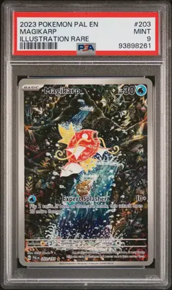 2023 POKEMON PAL EN-PALDEA EVOLVED ILLUSTRATION RARE #203 MAGIKARP PSA 9 - Image 1
