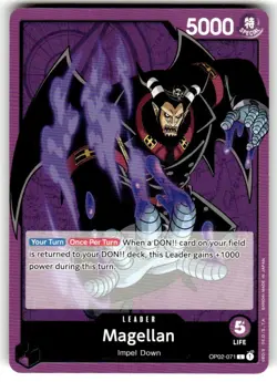 Magellan - OP02-071 - Leader - English - Near Mint - One Piece CCG - Image 1