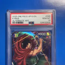 2025 One PIECE OP10-046 Kyros Alternate Art Psa 10 English - Image 2