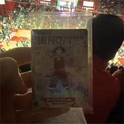 One Piece Monkey D. Luffy Promo Card US Voyage College Basketball- Rutgers game - Image 1