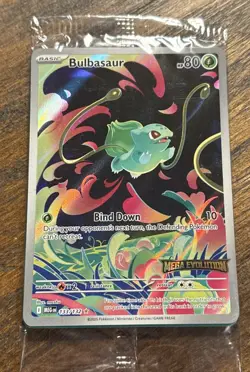 2025 Pokemon Bulbasaur 133/132 Mega Evolution Enhanced Stamped Promo Sealed - Image 1