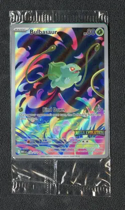 2025 Pokemon Bulbasaur 133/132 Mega Evolution Enhanced Stamped Promo Sealed - Image 1