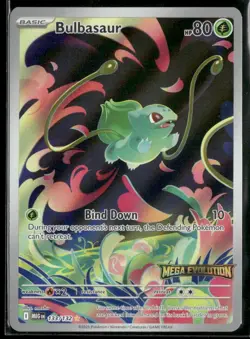 2025 Pokemon Bulbasaur 133/132 Mega Evolution Enhanced Stamped Promo - Image 1