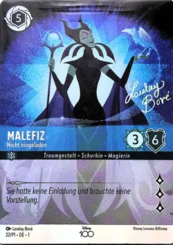 022/P1 Disney Lorcana - Malefiz - Deutsch - Promo D100 - Holo/Foil NM - Image 1