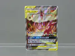 Pokemon TCG 2020 Espeon & Deoxys GX SM240 Black Star Promotional Full Art Holo - Image 2