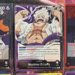 One Piece Card Set Lot OP09 L 3 Total Of 14 Cards In Excellent Condition - Image 3