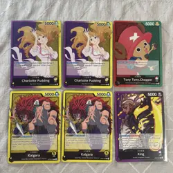 One Piece OP08 L 2 Card Lot of 6 Excellent Condition - Image 1