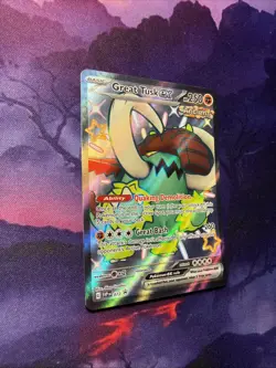 Pokemon Great Tusk ex SVP 072 Black Star Promo Holo Rare Art Card - Image 2