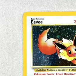 Eevee 11 Black Star Promo Swirl 🌀 Rare Holo Card WoTC Vintage Pokemon TCG LP - Image 4