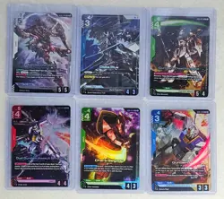Gundam TCG GD01 LR Lot (6 Cards) English - Justice, Deathscythe, RX-78-2 - NM - Image 1