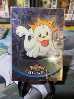 #86 Seel - Pokemon Topps Silver Holo Card - Blue Logo - Image 1