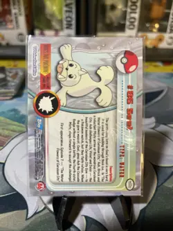 #86 Seel - Pokemon Topps Silver Holo Card - Blue Logo - Image 2