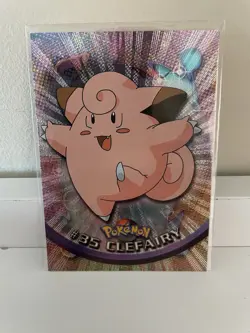 Topps #35 Clefairy Card Vintage Holo Ungraded LP - Image 1