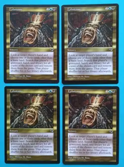Magic the Gathering MTG Tempest LOBOTOMY X 4 LP/EX ( 1 w ding) U 1997! - Image 1
