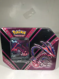Pokemon TCG V Powers Tin Eternatus V 5 Booster Packs Factory SEALED NEW - Image 1
