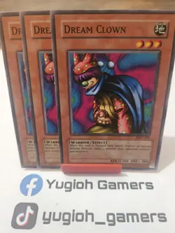 Yu-Gi-Oh Dream Clown X3 MRD Unlimited Common Light Played - Image 1