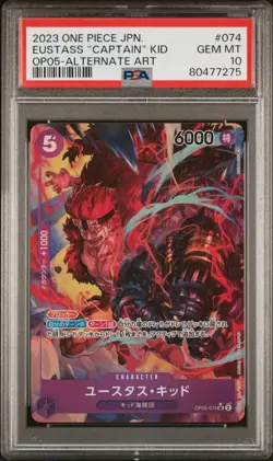 PSA 10 Eustass Kid OP05-074 SR Awakening of The New Era One Piece Japanese - Image 1