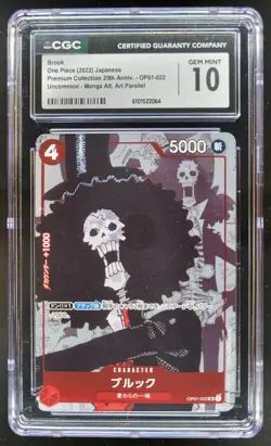 2022 One Piece Romance Dawn JP Brook #OP01-022 Uncommon CGC 10 C RC7 - Image 1
