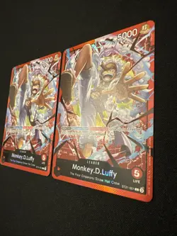 2 One Piece Monkey.D.Luffy ST21-001 Leader Gear 5 Foil NM - Image 5