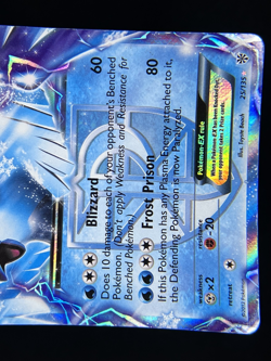 2013 TCG Pokemon #25 Articuno EX 25/135 Holo Full Art Plasma Storm MP - Image 3