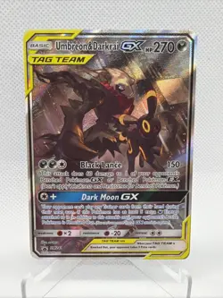 Pokemon TCG Umbreon & Darkrai GX SM241 Tag Team Promo Card Sun & Moon - Image 1