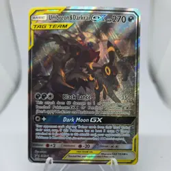 Pokemon TCG Umbreon & Darkrai GX SM241 Tag Team Promo Card Sun & Moon - Image 1