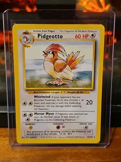 PIDGEOTTO - 22/102 - Base Set - Pokemon Card - EXC - Image 1