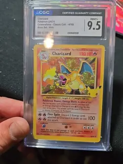 CGC 9.5 Charizard Celebrations Classic 4/102 Holo Base Set Pokemon Card 2021 - Image 2