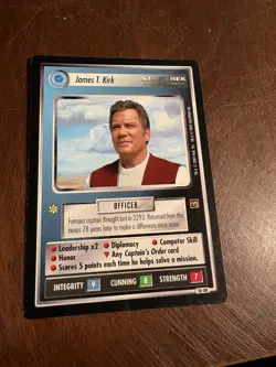 Star Trek CCG 1E James T. Kirk Ultra Rare Card - Image 1