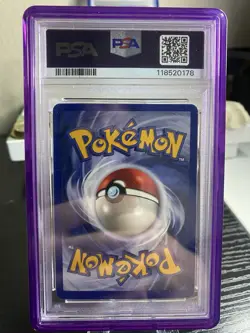 1999 Pokemon TCG Alakazam Base Set Holo Unlimited Rare Card 1/102 PSA 7!! - Image 2