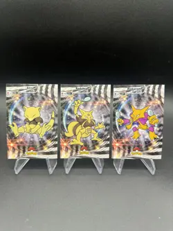 Abra Kadabra Alakazam Holo 2024 Pokemon Card Database Shiny US Seller - Image 1