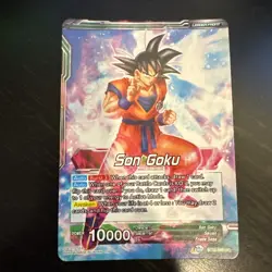 Son Goku Ferocious Strike - Dragon Ball Z Metal Gold Etched Art Trading Card Tc1 - Image 2