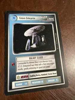 Star Trek CCG 1E Future Enterprise UR Card - Image 1