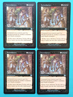 Magic the Gathering MTG Mercadian Masques INTIMIDATION X 4 U VLP/EX 1999! - Image 1