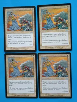 Magic the Gathering MTG Urza's Saga HUMBLE X 4 ( 3 LP/EX & 1 MP) U 1998! - Image 1