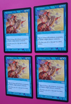 Magic the Gathering MTG Urza's Saga TURNABOUT X 4 NM U 1998! - Image 2