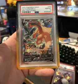 Charizard V 154/172 PSA 10 Pokemon Card Alternate Art English Brilliant Stars - Image 1