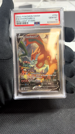 Charizard V 154/172 PSA 10 Pokemon Card Alternate Art English Brilliant Stars - Image 2